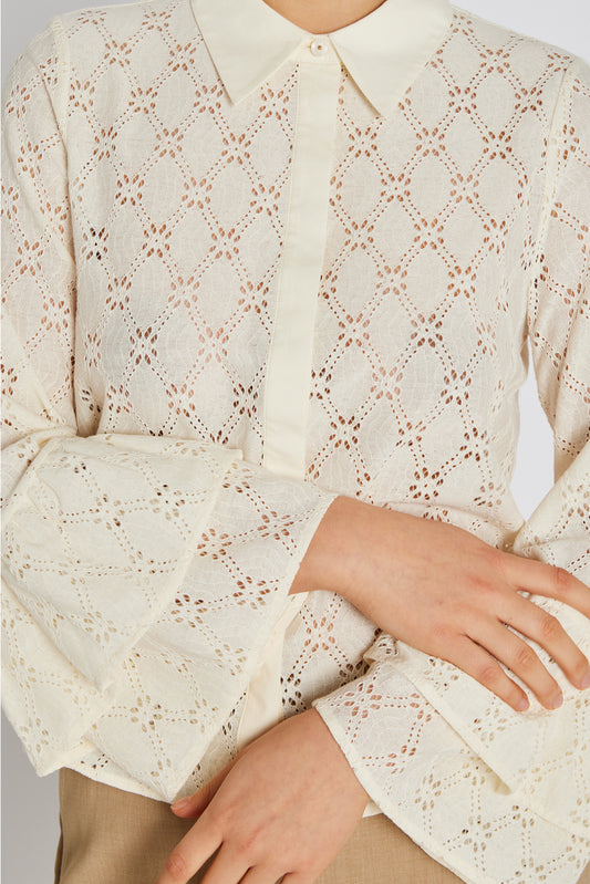 Rue De Femme bróderuð skyrta