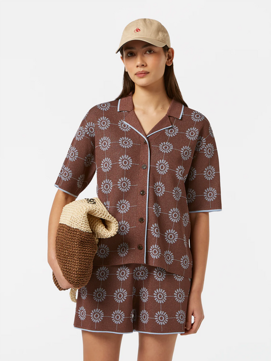 Scotch & Soda knit stuttermablússa