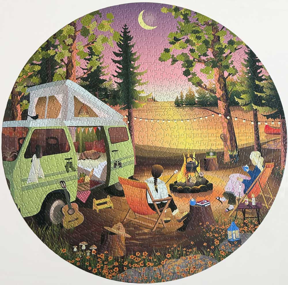 Púsl 1000 bita, útilegu lífið