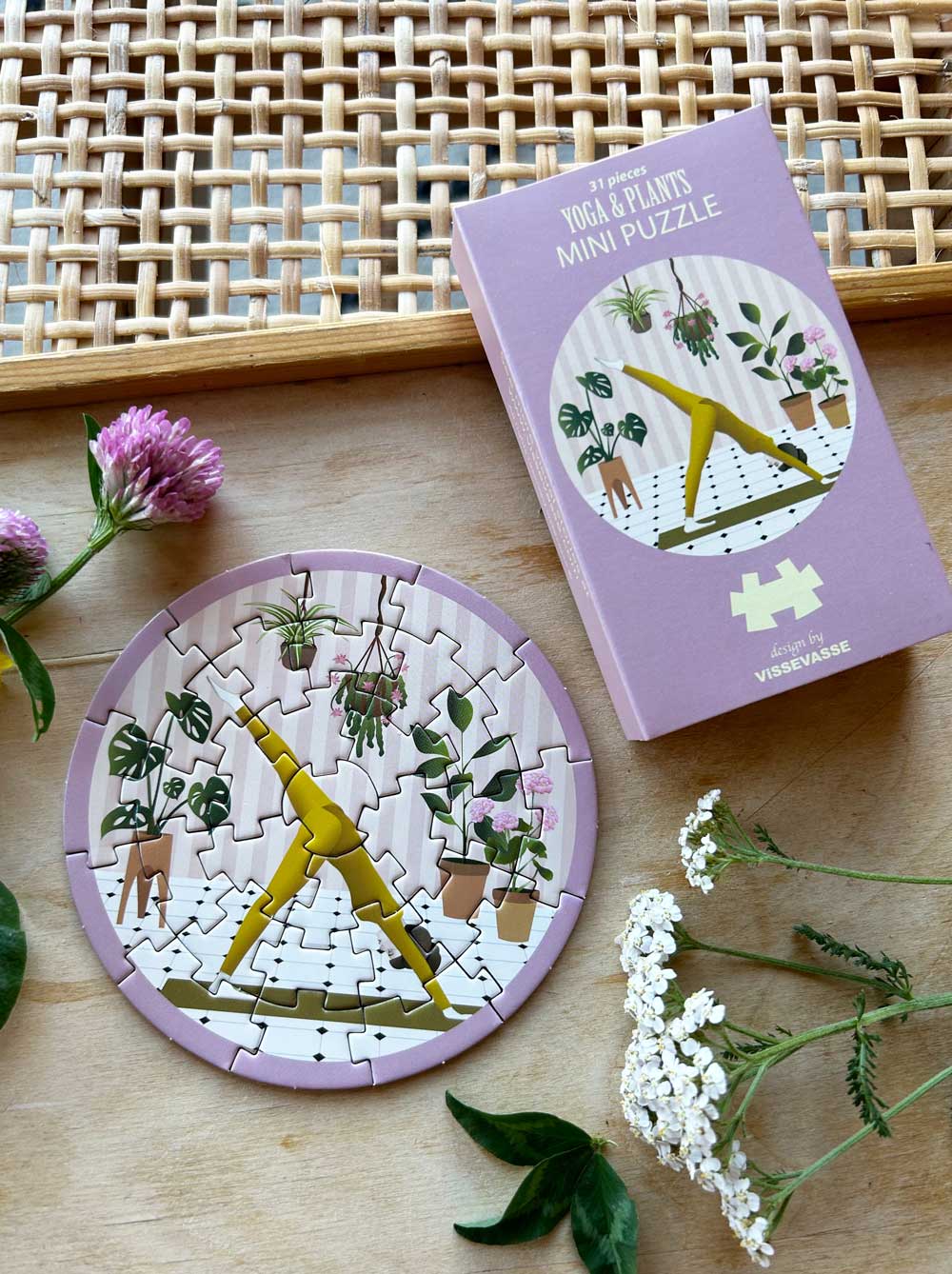Mini púsl, jóga og plöntur