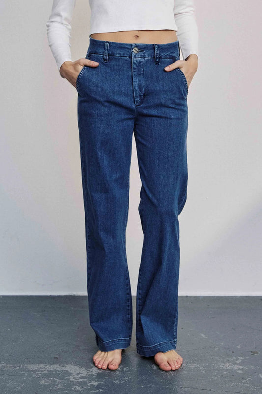 NuAmber gallabuxur, bláar-3013