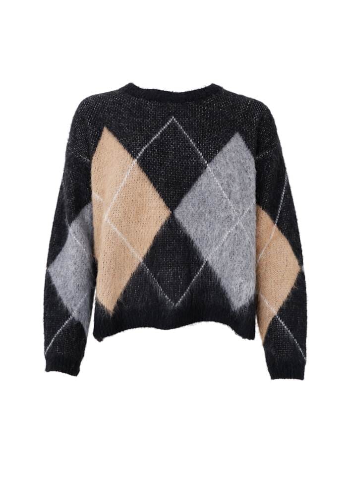 Beth lokuð peysa, svört