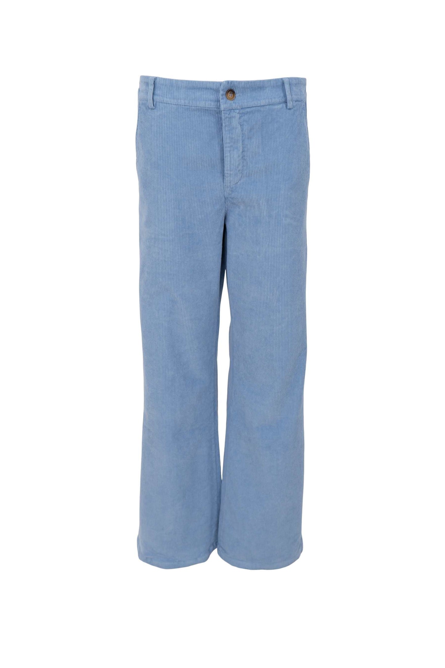 Cora flauelsbuxur, ljósbláar