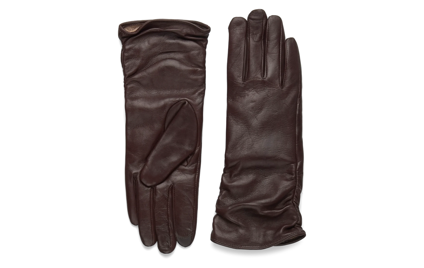 Anvi leðurhanskar, dökkbrúnir