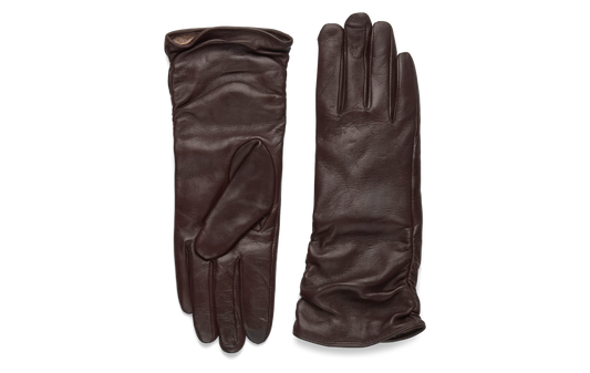 Anvi leðurhanskar, dökkbrúnir