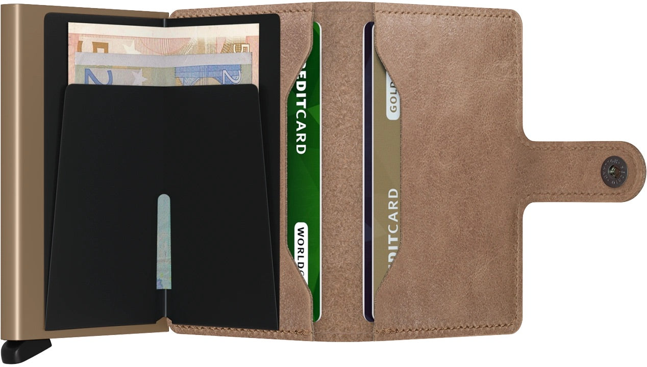 Secrid Miniwallet Kortaveski, vintage taupe