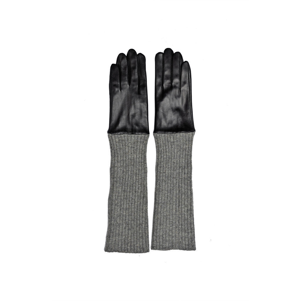 Adda leðurhanskar, svartir
