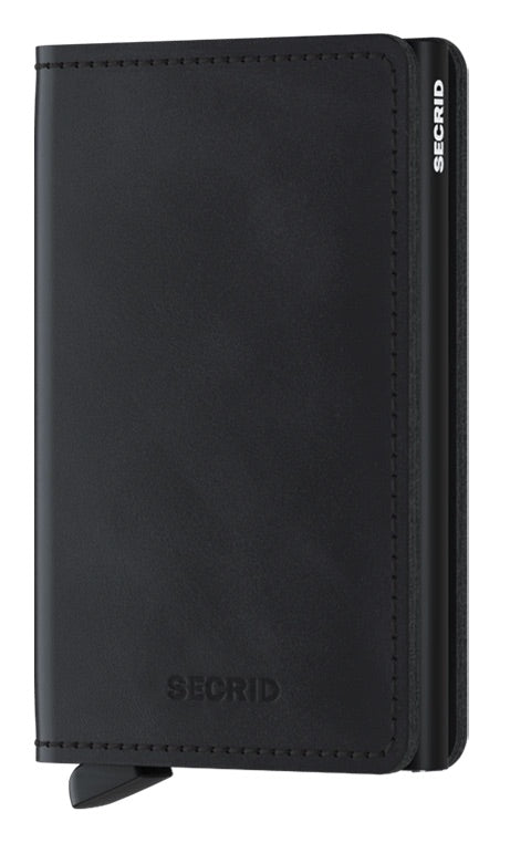 Secrid slimwallet kortaveski, vintage svart