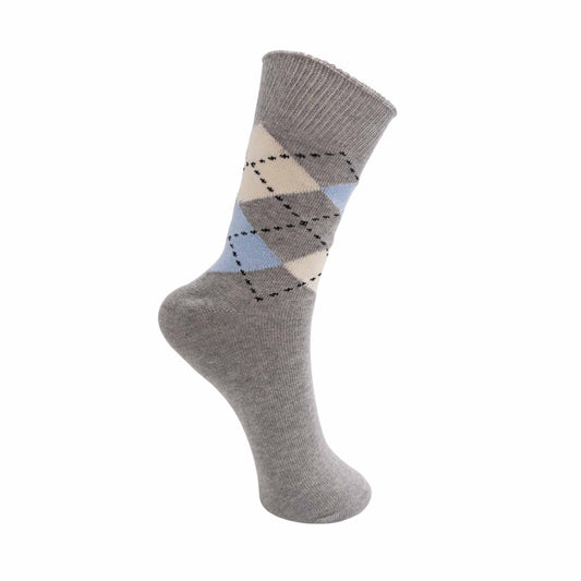 Tartan sokkar gráir