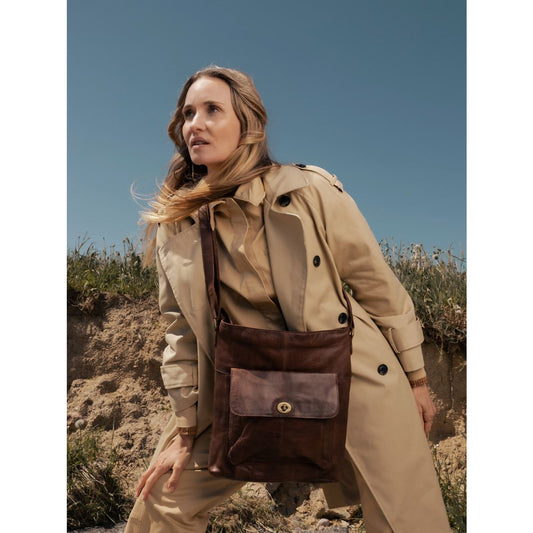 Leðurtaska 1656, woodsmoke