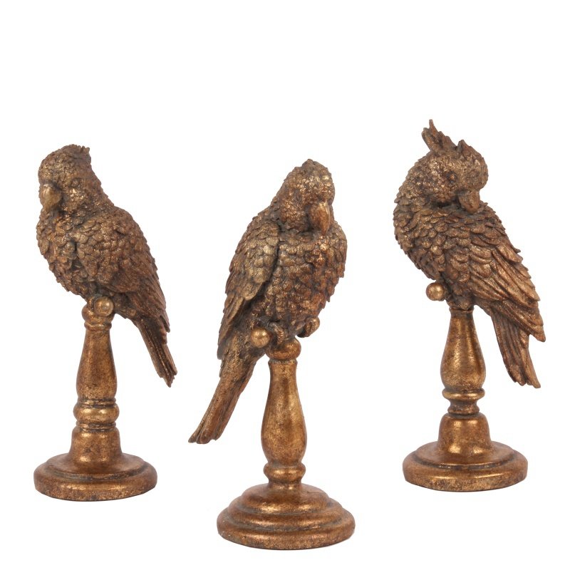 Fugl á standi, brons