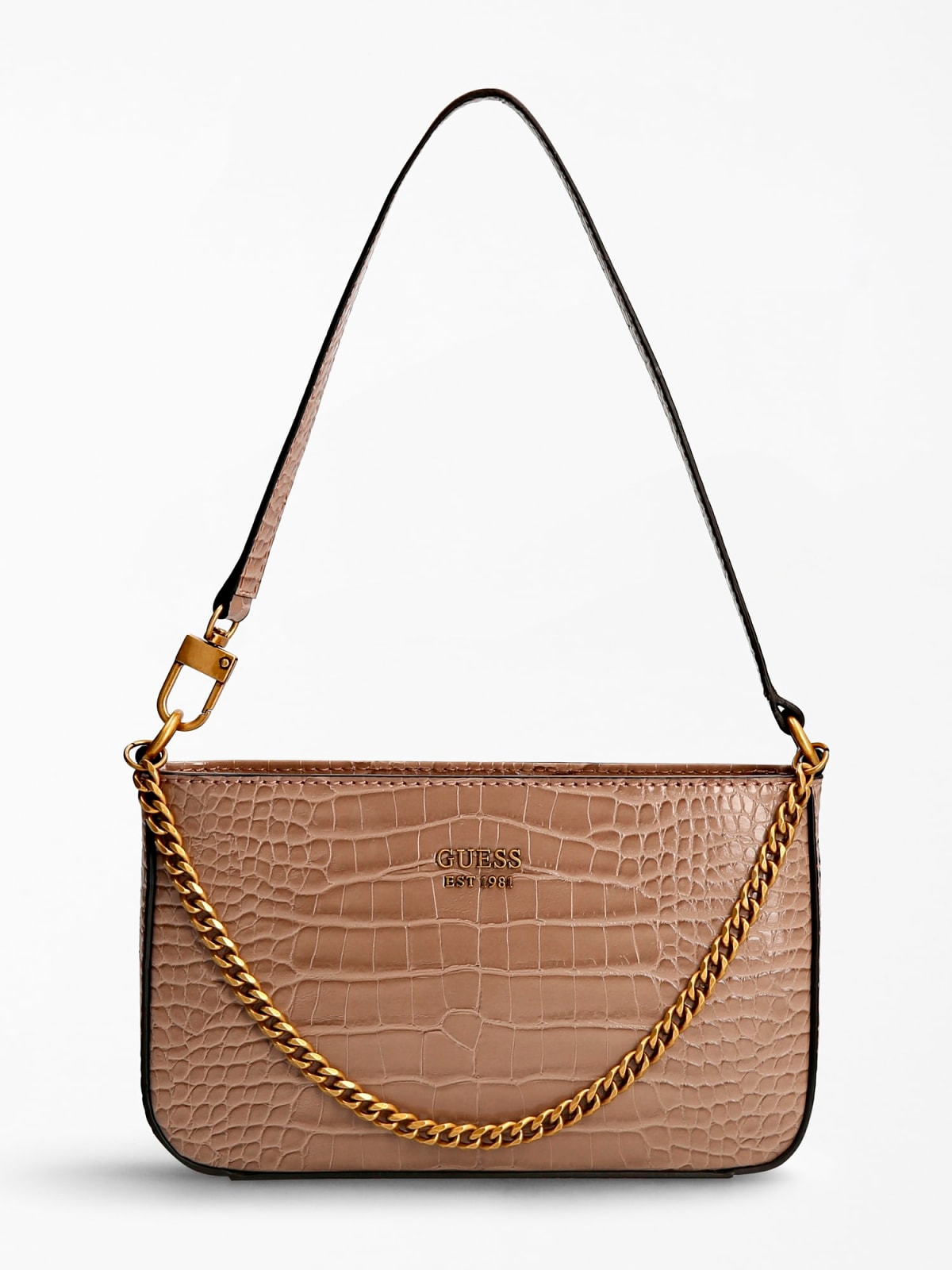 Katey mini Guess taska, ljósbrún