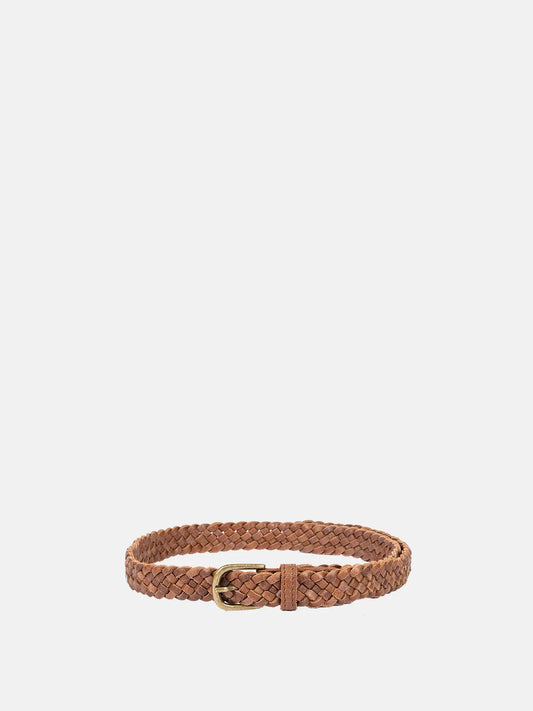 Hazel leðurbelti, walnut