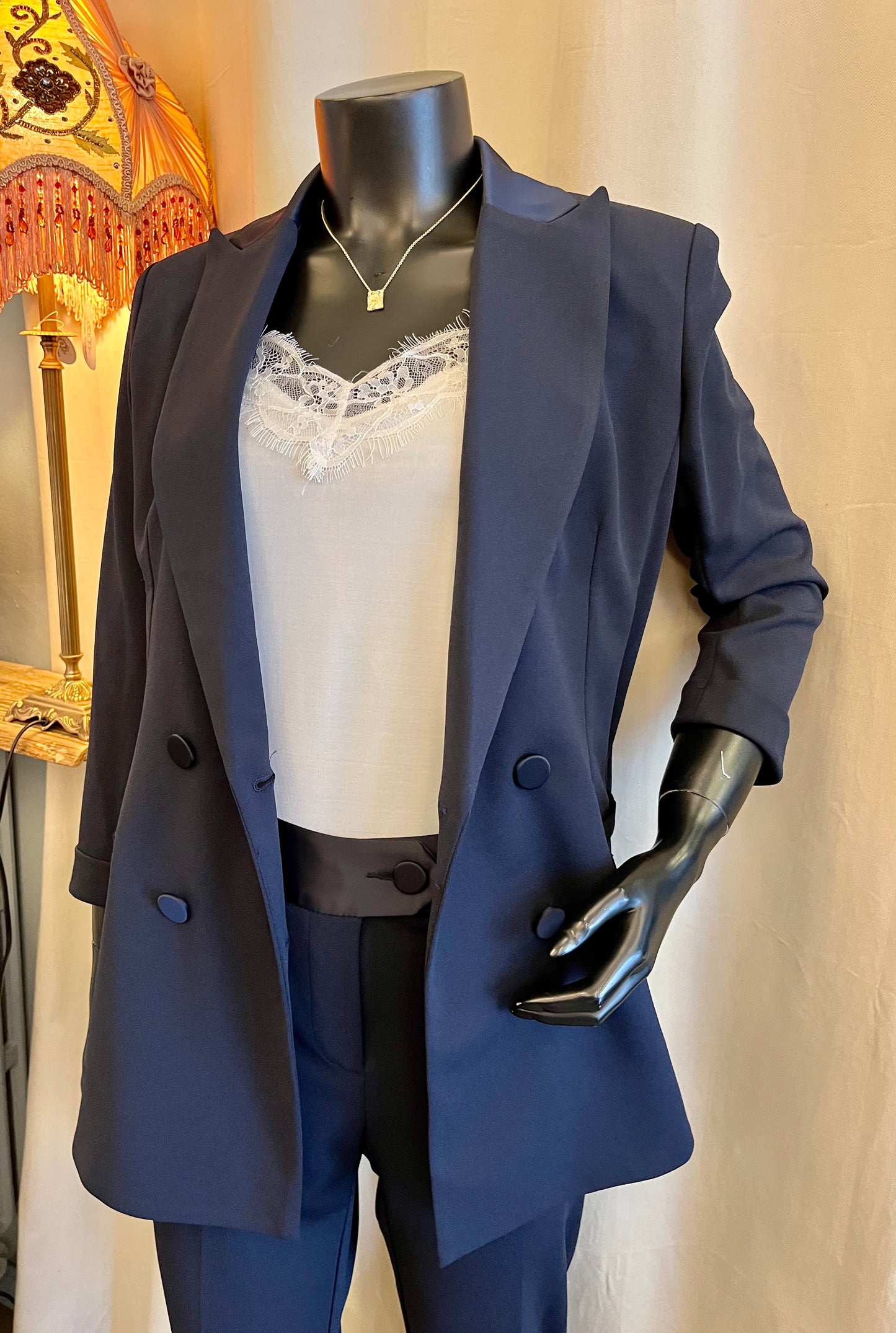 Sara blazer, dökkblár