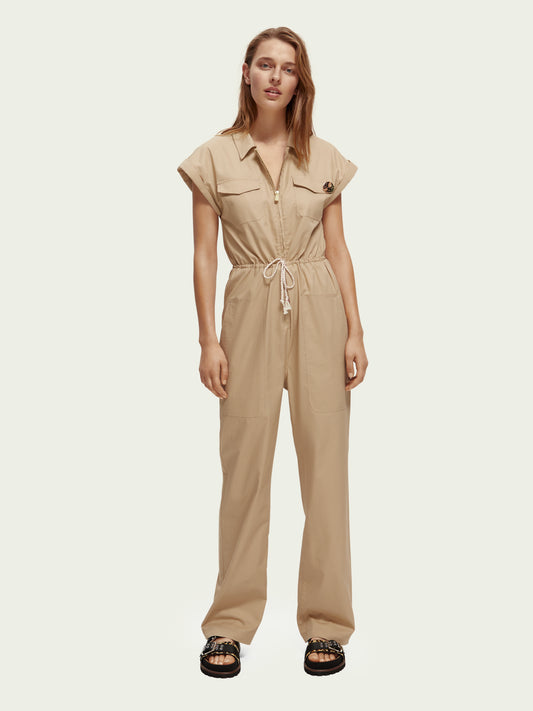 Military samfestingur, beige